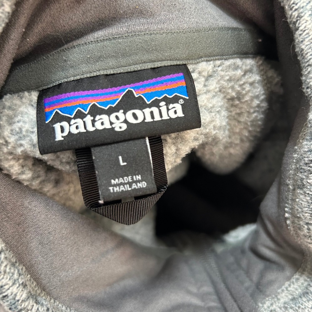 Patagonia Better Sweater 1/4 Zip Fleece Wabash College Grey Mens Large L - Picture 8 of 8